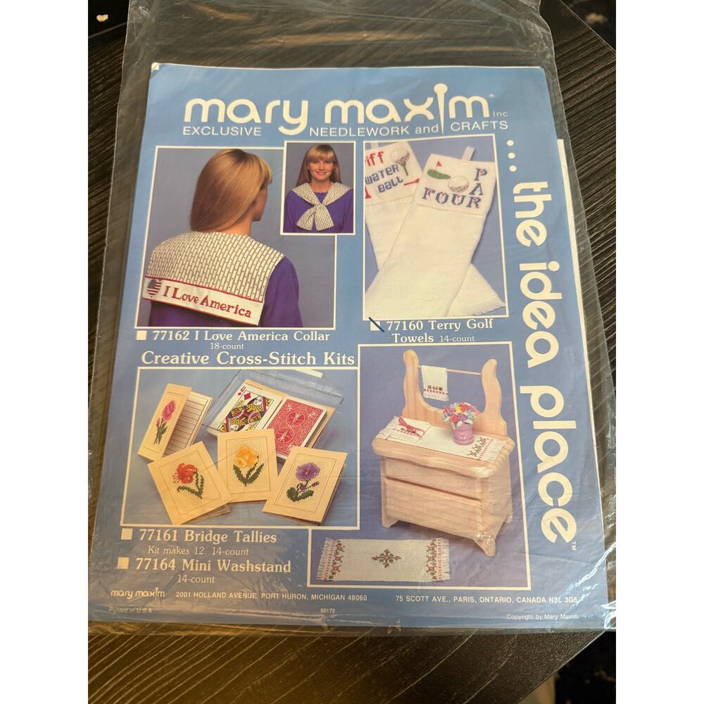 6/$25 Vintage Mary Maxim Needle Work and Crafts PGA Golf Terry Golf Towels